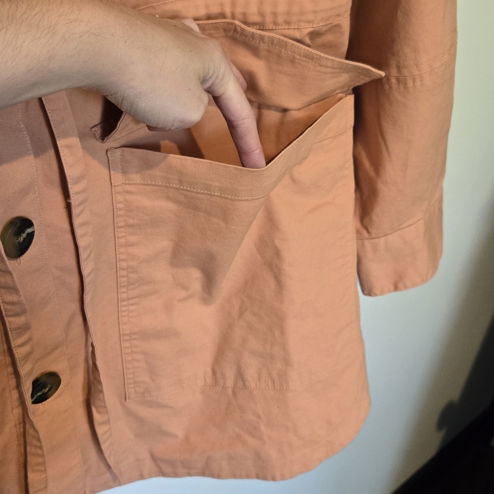 NEW Universal Thread Orange Utility Jacket Womens Size Large - Picture 7 of 8